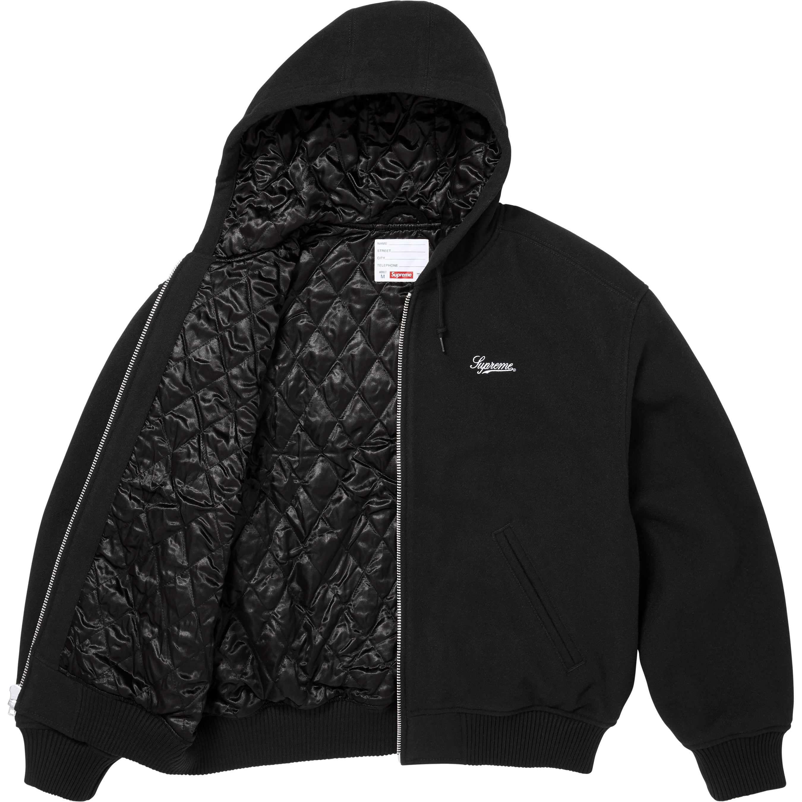 Supreme/Larry Clark Hooded Varsity Jacket view 7
